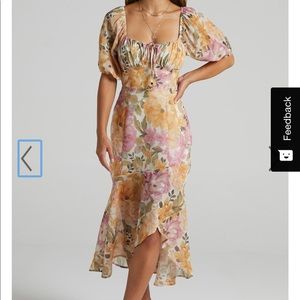 NWT showpo jasalina floral midi dress